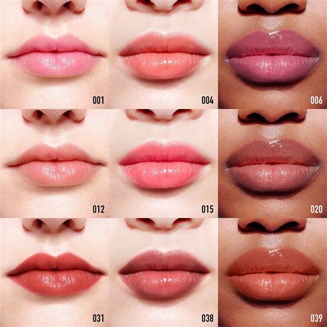 dior lip glow colors